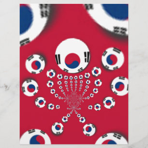 Vibrant Red Kaleidoscope Sydkoreas design