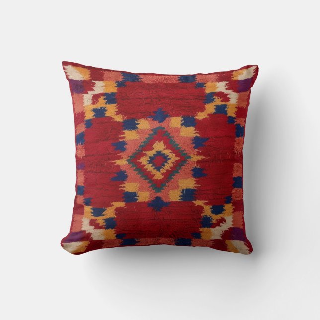 Vibrant Red Kilim Pillows: A Bold Påstående Kudde (Framsida)