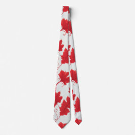 Vibrant Red Maple Löv Mönster Slips