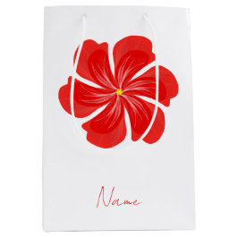 Vibrant Red Petal Bloom - Minimalist Floral Art