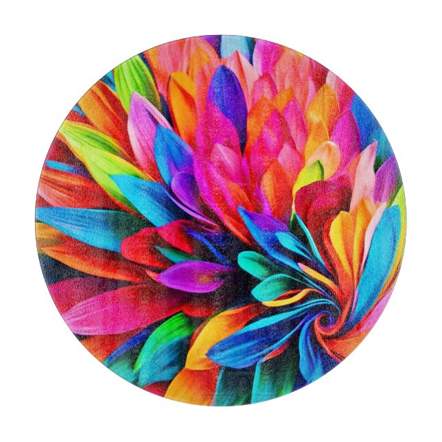 Vibrant regnbågsblomma, Abstrakt (Framsidan)