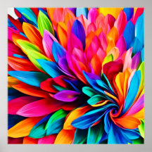 Vibrant regnbågsblomma, Abstrakt
