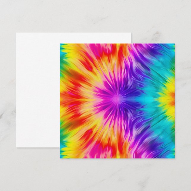 Vibrant regnbågsfärg kort (Fram/baksida)