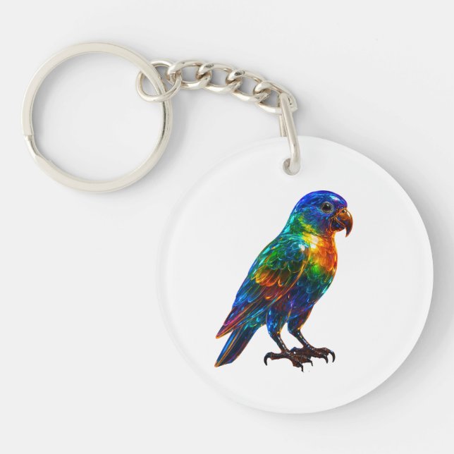 Vibrant regnbågsparaktion - färgfull glaseffekt (Framsidan)