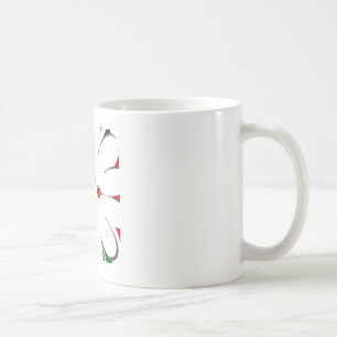 Vibrant Republic of Kenya Shield Flagga Kaleidosco Kaffemugg