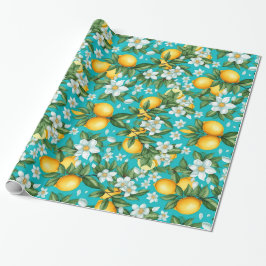 Vibrant Retro Citrus Medley jul Presentpapper