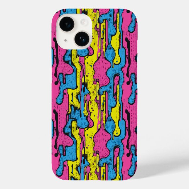 "Vibrant Retro Pop Art Drift Mönster (Baksida)