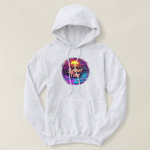 Vibrant Retro "Summer Time" Sunset T-Shirt
