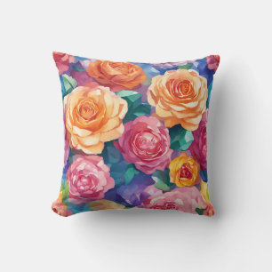 "Vibrant Ro Delight: Colorful Dekorativ kudde Desi