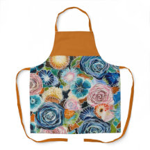 Vibrant Ro Garden Bouquet Apron