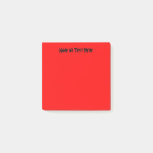 Vibrant röd post-it block