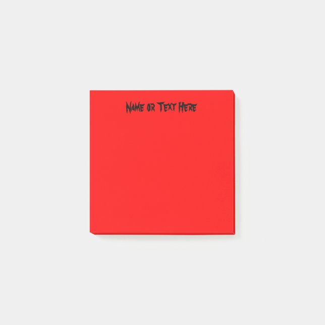 Vibrant röd post-it block (Framsida)