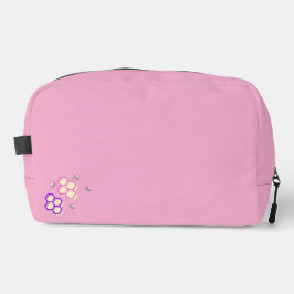 Vibrant Rosa Bee-uty Bag med Honeycomb Design