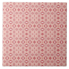 Vibrant Rosa Diamond Geometric Mediteranean Kakelplatta