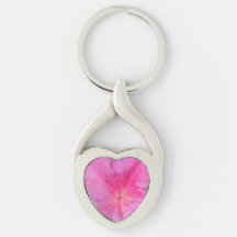 Vibrant Rosa Flower Twisted Heart