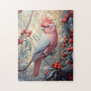 Vibrant Rosa Galah Cockatoo Pussel