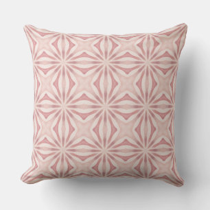 Vibrant Rosa Geometric Mediteranean Inspired Kudde