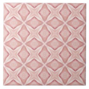Vibrant Rosa Geometric Star Mediteranean Inspired Kakelplatta