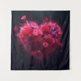 Vibrant Rosa Heart Burst