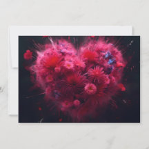 Vibrant Rosa Heart Burst