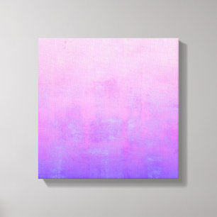 Vibrant Rosa Lila Blå rustik abstrakt Canvastryck