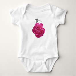 Vibrant Rosa Peony Flower Personlig T Shirt