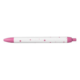 Vibrant Rosa Polkadot Pen