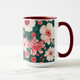 Vibrant Rosa-Red och fintvätt Mugg