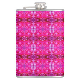 Vibrant rosa ros petals M-storlekt blommönster Fickplunta