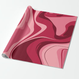 Vibrant Rosa Swirls of Passion Presentpapper