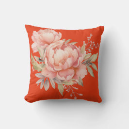 Vibrant Rosa WildblommDekorativ kudde