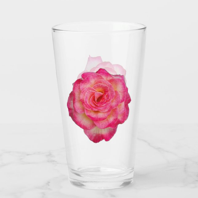 Vibrant Rose Drinking Glass Glaskopp (Baksida)