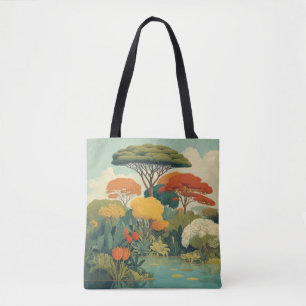 Vibrant Safari Jungle Scene Tygkasse