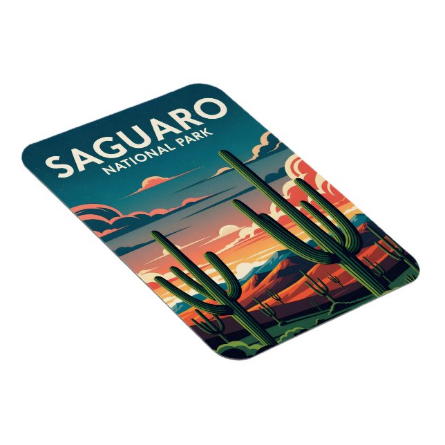 Vibrant saguaro nationalpark magnet (Högersidan)