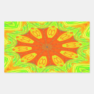 Vibrant Samba: En festival för Färg i Vector Art Rektangulärt Klistermärke