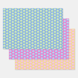 Vibrant Scallop Shells Wrapping Paper