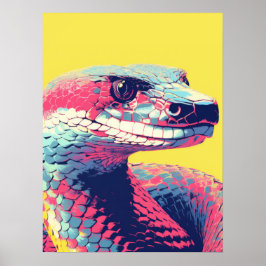 Vibrant server: Snake på popup-bilder Poster