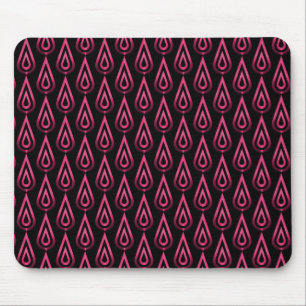 Vibrant Shock rosa Flickering Flames Mousepad Musmatta