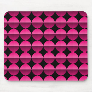 Vibrant Shock rosa Retro Flair Mousepad Musmatta