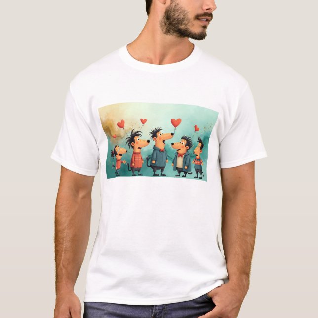 "Vibrant Sky Hues 10K Art Shirt | T (Framsida)