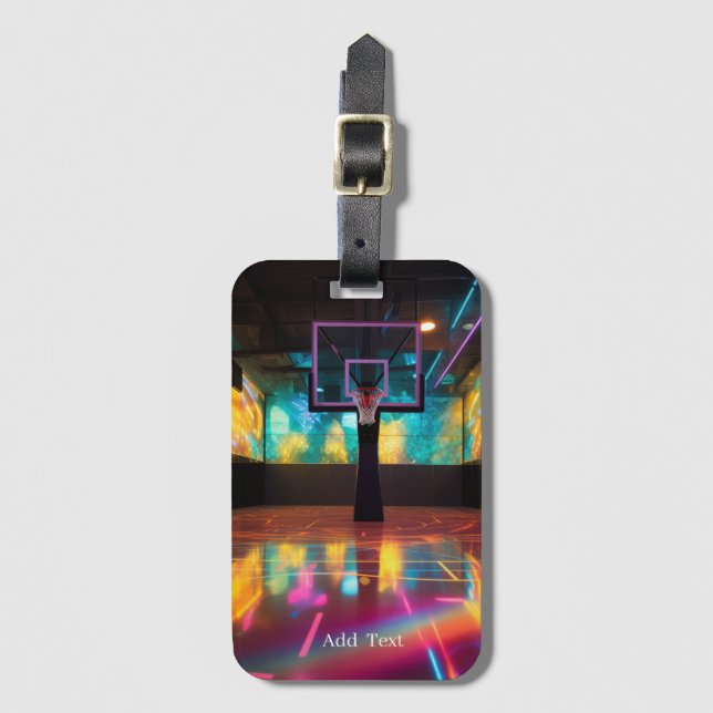 Vibrant Slam Court Luggage Tag Bagagebricka (Framsida vertikal)