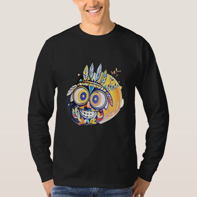 Vibrant smiles  colourful and expressive garment t shirt (Framsida)