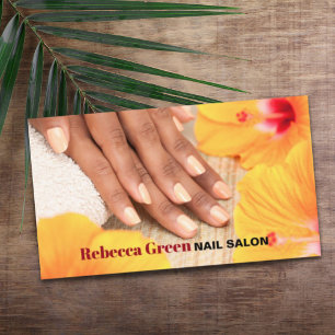 Vibrant Snyggt Manicurist Nail Artist Nail Salon Visitkort