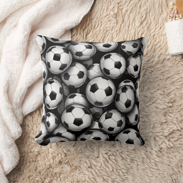 Vibrant Soccer Ball  Kudde (Filt)