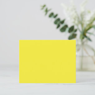 Vibrant solid Gult - bakgrund Vykort