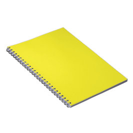 Vibrant Solid Yellow Background  Anteckningsbok