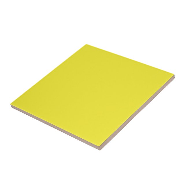 Vibrant Solid Yellow Background  Kakelplatta (Sidan)