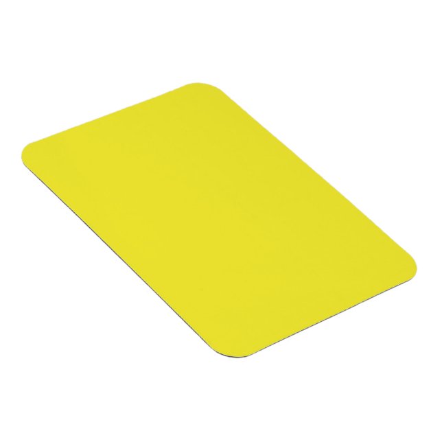 Vibrant Solid Yellow Background  Magnet (Högersidan)