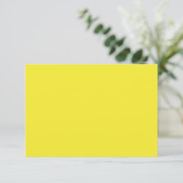 Vibrant Solid Yellow Background  Tack Kort
