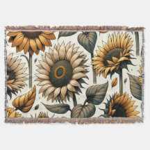 Vibrant Solros Mönster